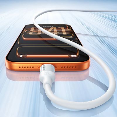 7. Joyroom S-A62 Lively Series 3A Fast Charging Data Cable (USB-A to Type-C) 1.2m-White