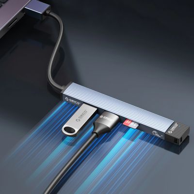 5. Orico AH-A13 USB-A Hub Docking Station 1x USB-A 3.0 + 3x USB-A 2.0 - Gray
