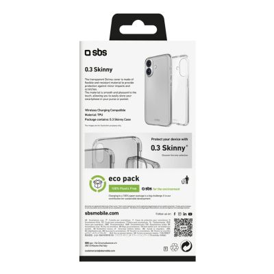 3. SBS Skinny Cover for iPhone 16 - transparent