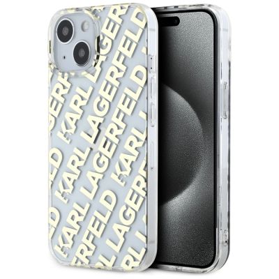 Karl Lagerfeld IML Fullover Logo case for iPhone 15 / 14 / 13 - gold