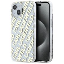Karl Lagerfeld IML Fullover Logo case for iPhone 15 / 14 / 13 - gold