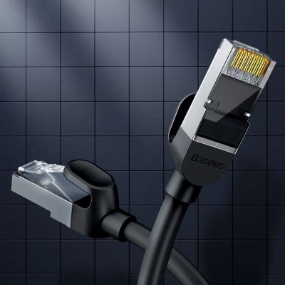 10. Baseus High Speed ​​flat Ethernet CAT6 RJ45 network cable 1m - black