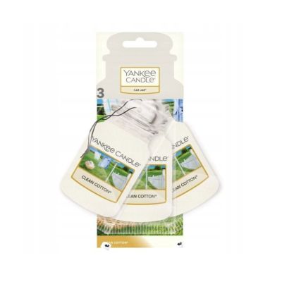 9. Car Air Freshener Bonus Pack CLEAN COTTON YANKEE