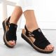 2. Comfortable Rieker W RKR677 black sandals