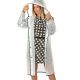 Perletti Women’s Trench Raincoat, White, with Hood, Size M