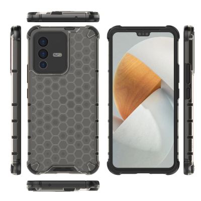 8. Honeycomb case armored cover with a gel frame Vivo V23 5G black