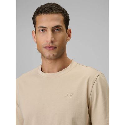 Men's regular plain T-shirt 4F 4FRSS26TTSHM4261-83S