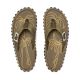 Gumbies Men's Flip-Flops ISLANDER FLIP-FLOP PALM LEAF KHAKI