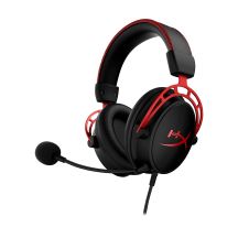 HyperX Cloud Alpha Gaming Headset Black/Red, Wired, 13-27000 Hz, Gaming, 298 g, Red