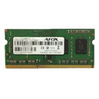 AFOX SO-DIMM DDR3 8G 1333MHZ LV 1.35V AFSD38AK1L