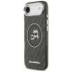 2. Karl Lagerfeld IML Glitter Karl & Choupette Heads Logo MagSafe iPhone Air Case - Black