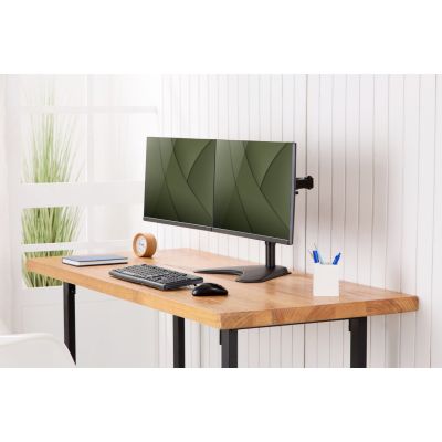 6. DIGITUS DOUBLE DESK STAND 2XLCD MAX. 32" MAX. 2X 8KG TILT-SWIVEL QUICK-RELEASE DA-90401