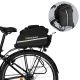 Wozinsky large bike rack bag 35l + rain cover black (WBB19BK)