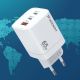 13. Wozinsky CGWCW 65W GaN Wall Charger USB-A / 2 x USB-C - White