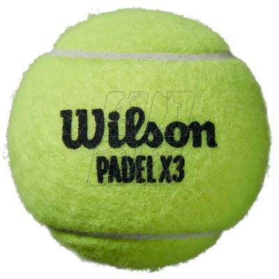 Wilson X3 Pack Speed Padel Ball WR8901101001 tennis balls