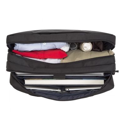 23. RIVACASE 17.3" TEGEL LAPTOP BAG, BLACK, WATER-RESISTANT MATERIAL, COMPARTMENTS FOR 10.1" TABLET, SMARTPHONE, DOCUMENTS AND ACCESSORIES