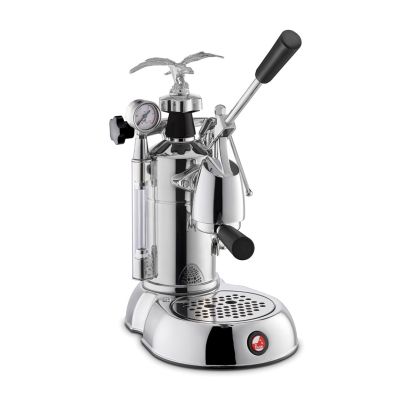 14. La Pavoni Milano Manual Lever Espresso Machine, Silver