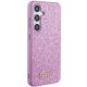 4. Guess Glitter Script case for Samsung Galaxy S24 - purple