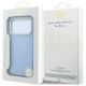 8. Guess Perforated 4G Gold Logo Magsafe Case for iPhone 18 Pro / 17 Pro - Light Blue