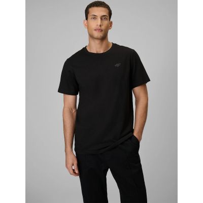 Men's regular plain T-shirt 4F 4FRMM00TTSHM4192-20S