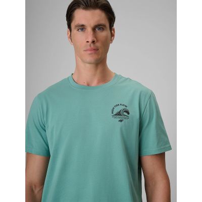 5. Men's relaxed T-shirt with print 4F 4FRSS26TTSHM4296-47S