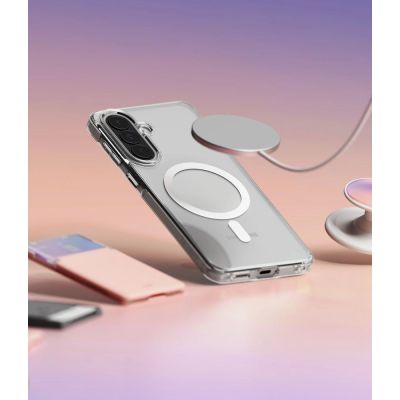 8. Ringke Fusion Magnetic MagSafe Case for Samsung Galaxy A57 5G - Transparent