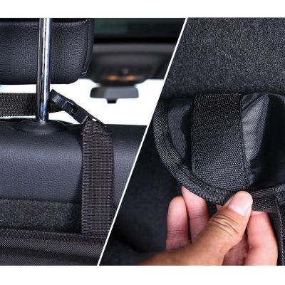6. Car organizer for the rear seat backrest for the trunk black