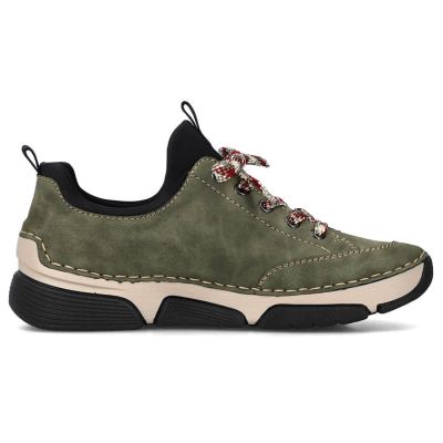 19. Comfortable Rieker W RKR610 green shoes