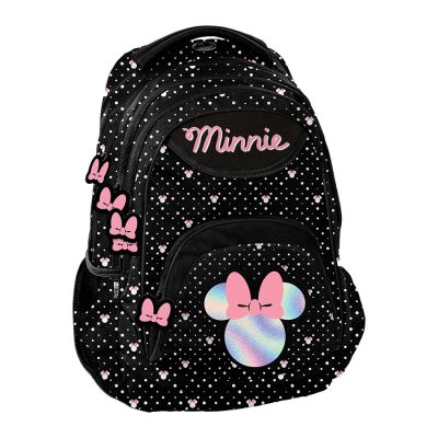 PASO x Minnie Mouse School Backpack Black Satchel - DM23VV-278