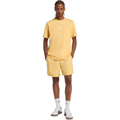 5. adidas Essentials Small Logo Single Jersey Men's T-Shirt, Yellow KT0561