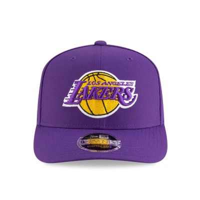 2. New Era 9SEVENTY Los Angeles Lakers NBA Team Purple Stretch Snapback Cap - 60755432