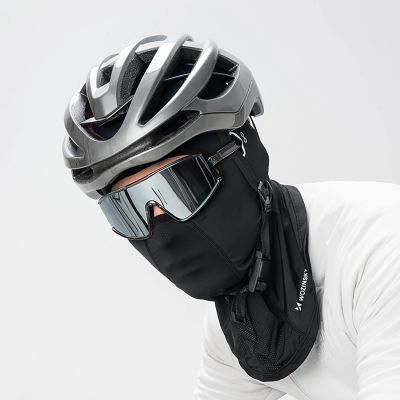 3. Wozinsky WKM-02B Balaclava Face Mask Motorcycle Bicycle Balaclava with Glasses Holes - Black