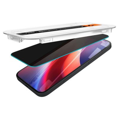 15. Spigen Glas.tR EzFit Privacy Tempered Glass for iPhone 15/16 with Adapter (2 pcs.)
