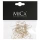 3. METAL HOOKS FOR CHRISTMAS BAUBLES 50 PCS GOLD MICA
