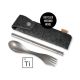 Light My Fire Spork & Straw Kit Titanium Travel Cutlery in Case