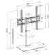 11. MACLEAN UNIVERSAL TV STAND, FOR TV CABINET, STAND, MAX. 40KG, MAX. VESA 400X400, HEIGHT AND ANGLE ADJUSTMENT MC-1240
