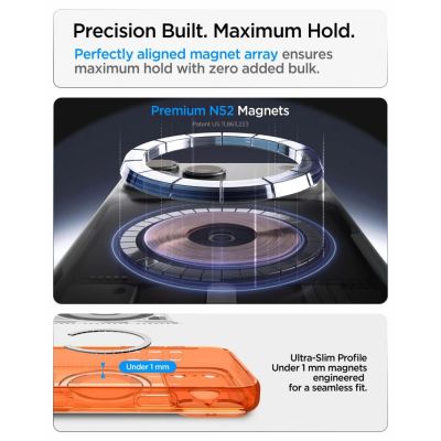 11. Spigen Ultra Hybrid MagSafe Case for iPhone 18 Pro Max / 17 Pro Max - Orange