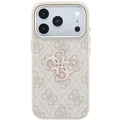 3. Guess 4G & Big Resin Logo Case for iPhone 17 Pro Max / 18 Pro Max - Pink