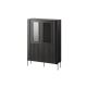 VERA display cabinet 110x40x160 black matt