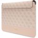 2. Guess 4G Stripe Metal Logo case for a 14" laptop - pink