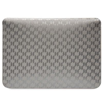 3. Karl Lagerfeld Saffiano Monogram Ikonik case for a 14" laptop - silver