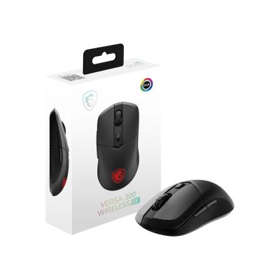 5. MSI VERSA 300 WIRELESS 8K Gaming Mouse Ambidextrous RF Wireless + Bluetooth + USB Type-A Optical 2600 DPI