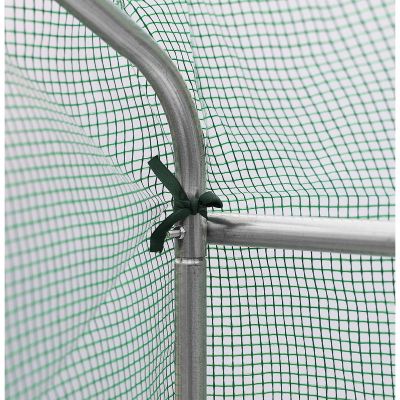 36. GREENHOUSE GARDEN TUNNEL 200x350x200CM PE GREEN STEEL STRUCTURE