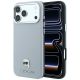 Karl Lagerfeld Grained Karl Head Metal MagSafe Case for iPhone 18 Pro Max / 17 Pro Max - Gray