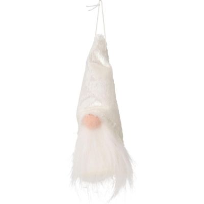 12. DECORATIVE PENDANT SANTA CLAUS 11CM WHITE