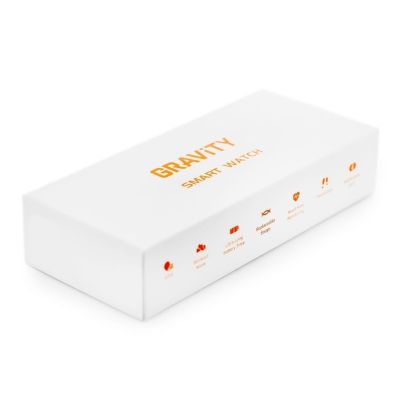 22. Gravity GT21-2 Smartwatch + Orange Silicone Strap