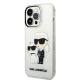 2. Karl Lagerfeld Glitter Karl&Choupette case for iPhone 14 Pro - transparent