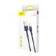 6. Baseus Cafule USB-A / Lightning 1.5A QC 3.0 cable 2 m - blue-gold