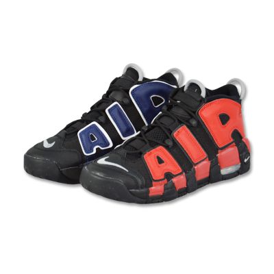 3. Nike Air More Uptempo Men's Sports Shoes Black Red Navy - DM0017-001