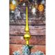 11. CHRISTMAS TREE TOP, HEIGHT 25 CM, GOLDEN